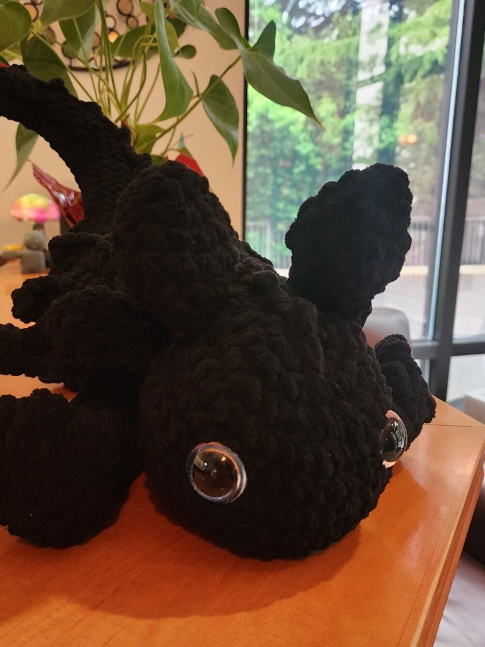 Back Playful Dragon - Handmade Crochet Plushie - Picture 9 of 12